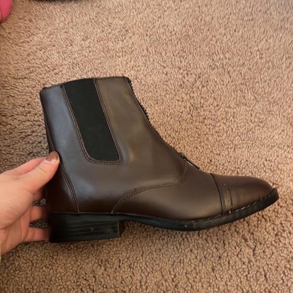 NWT Smoky Mountains Brown Leather Horseback Riding Boots Woman’s Size 7 - Picture 7 of 7